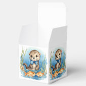 Baby Otter Boy Baby shower Favor Box Bedankdoosjes (Geopend)