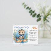 Baby Otter Boy Books voor Baby Informatiekaartje (Staand voorkant)