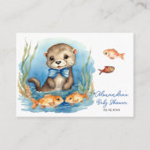 Baby Otter Boy Books voor Baby Informatiekaartje (Achterkant)