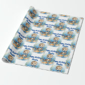 Baby Otter Boy gepersonaliseerd Cadeaupapier (Uitgerold)