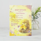Baby otter- en Starfish Cute Baby shower Kaart (Staand voorkant)