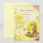 Baby otter- en Starfish Cute Baby shower Kaart (Voorkant / Achterkant)
