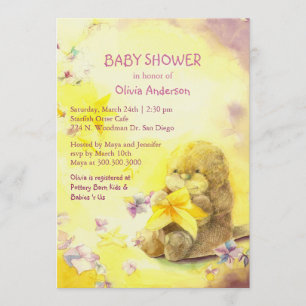 Baby otter- en Starfish Cute Baby shower Kaart