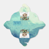 Baby Otter Genderneutraal Baby shower Bedankdoosjes (Uitgevouwen)