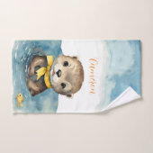 Baby Otter gepersonaliseerd Bad Handdoek (Handdoek)