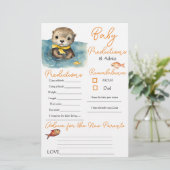 Baby Otter Neutral Baby Voorspellingen Advies Kaar (Staand voorkant)