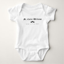 BABY OUTFIT ONSIE | Modern Script Mustache Boy
