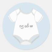 Baby Outfit Stickers met vervaldatum (Voorkant)