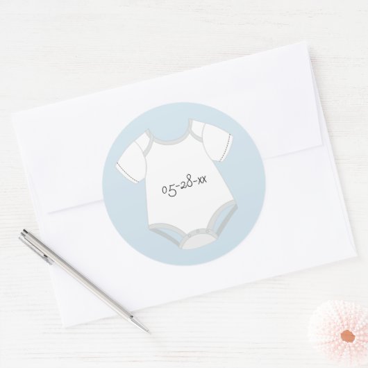 Baby Outfit Stickers met vervaldatum (Envelop)