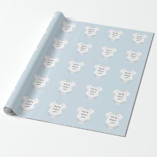 Baby Outfit Stickers met vervaldatum en naam Cadeaupapier