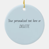 Baby Outfit Stickers met vervaldatum Keramisch Ornament (Achterkant)