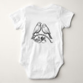 Baby outfit with seahorse romper (Achterkant)