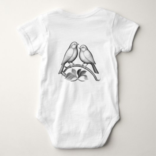 Baby outfit with seahorse romper (Achterkant)