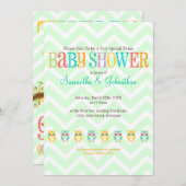 Baby ovale tweelingen - Geslacht onthullen / Onbek Kaart (Voorkant / Achterkant)