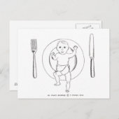 Baby over Bord Briefkaart (Voorkant / Achterkant)