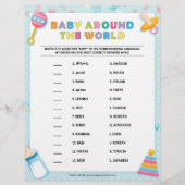 Baby over de hele wereld [Basics Blue] Briefhoofd (Voorkant)