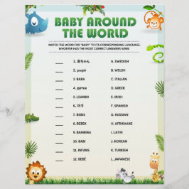 Baby over de hele wereld briefhoofd