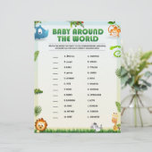 Baby over de hele wereld briefhoofd (Staand voorkant)