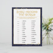 Baby over de hele wereld [Golden Blue] Briefhoofd (Staand voorkant)