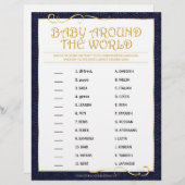 Baby over de hele wereld [Golden Blue] Briefhoofd (Voorkant / Achterkant)