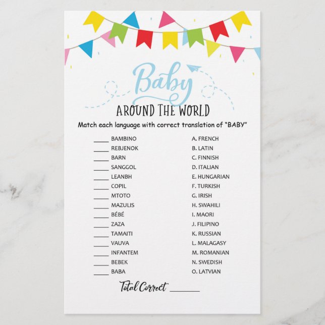 Baby over de hele wereld met het Baby shower van A (Voorkant)