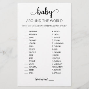 Baby over de hele wereld met het Baby shower van A