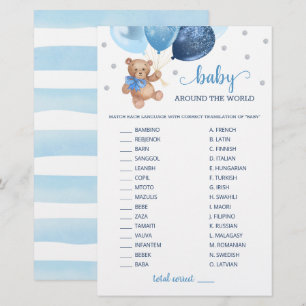 Baby over de hele wereld Race Game Teddy Bear