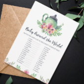 Baby over de Kaart van het World Baby shower Game