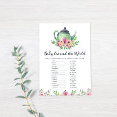 Baby over de Kaart van het World Baby shower Game