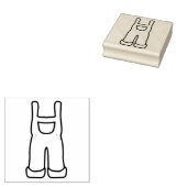 Baby-overalls Rubberstempel (Gestempeld)
