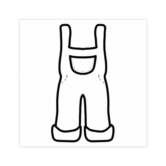 Baby-overalls Rubberstempel (Afrduk)