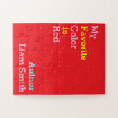 Baby Oversized Puzzel Favoriete kleur is rood (Horizontaal)