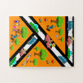 Baby Oversized Puzzle Park Cars Honden Bomen Legpuzzel (Horizontaal)