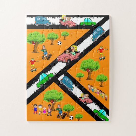 Baby Oversized Puzzle Park Cars Honden Bomen Legpuzzel (Verticaal)