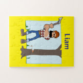 Baby Oversized Puzzle Tree Cutting Farmer Legpuzzel (Horizontaal)