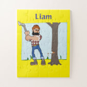 Baby Oversized Puzzle Tree Cutting Farmer Legpuzzel (Verticaal)