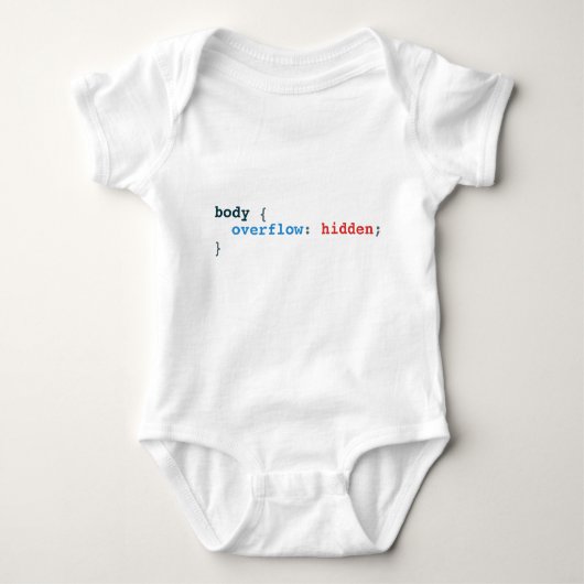 Baby overstroming romper (Voorkant)
