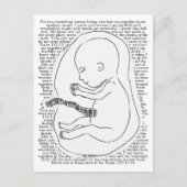 Baby overzicht met Psalm 139:13-16 Briefkaart (Voorkant)