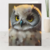 Baby Owl Al Wenskaart Occasies Kaart (Voorkant)