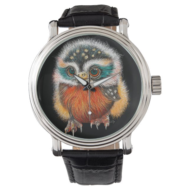Baby Owl Art Horloge (Voorkant)