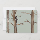 Baby Owl Birthday Party Kaart (Achterkant)