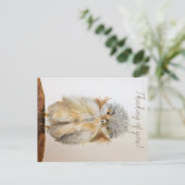 Baby Owl Briefkaart met Bijbelversie (Staand voorkant)