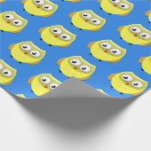 Baby Owl Cartoon Cadeaupapier (Hoek)