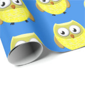 Baby Owl Cartoon Cadeaupapier (Rol Hoek)