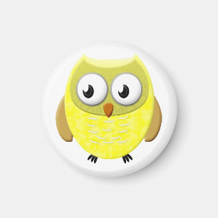 Baby Owl Cartoon Magneet