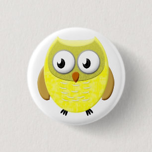 Baby Owl Cartoon Ronde Button 3,2 Cm