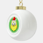Baby Owl Cartoon Santas Pet Keramische Bal Ornament (Rechts)