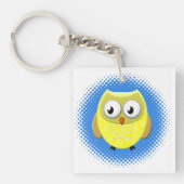 Baby Owl Cartoon Sleutelhanger (voorkant)