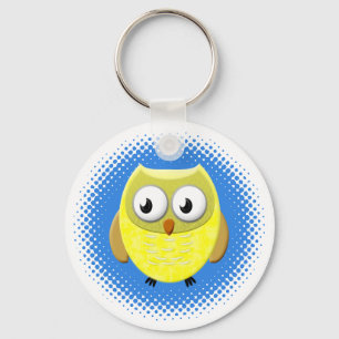 Baby Owl Cartoon Sleutelhanger