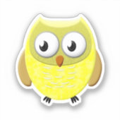 Baby Owl Cartoon Sticker (Voorkant)